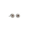 Meadowlark Lulu Stud Earrings - Sterling Silver & African Garnet-Earrings-Walker & Hall