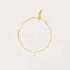9ct Yellow Gold Noted Letter Bracelet (Charm + Chain) - Bracelet - Walker & Hall