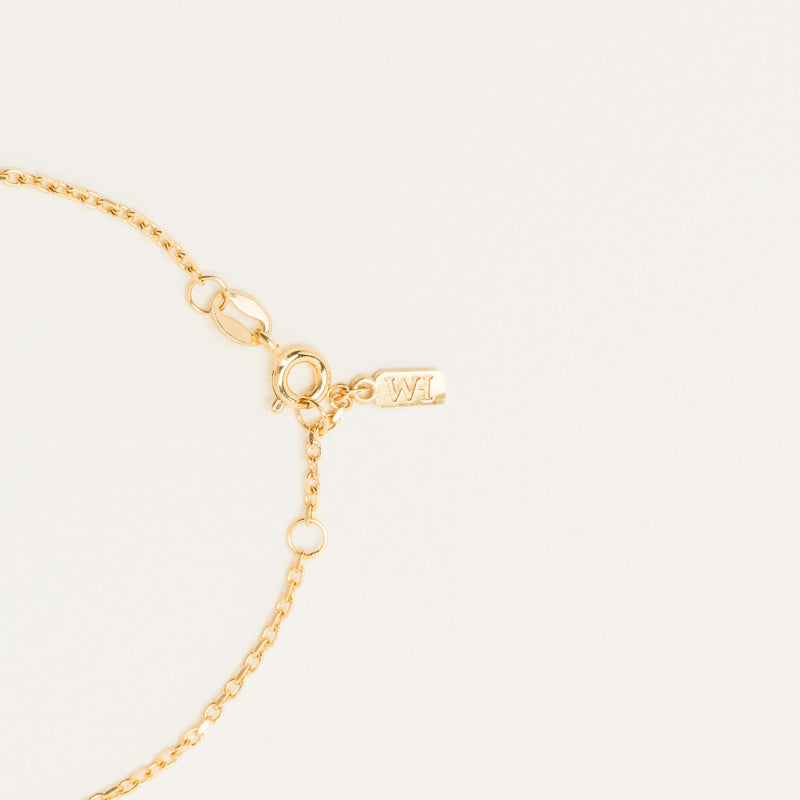 9ct Yellow Gold Noted Heart Bracelet (Charm + Chain) - Bracelet - Walker & Hall