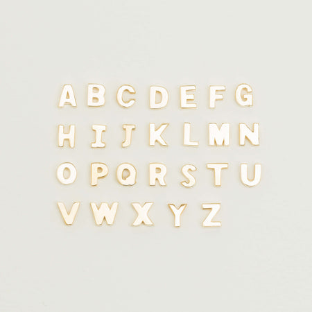 9ct Yellow Gold Noted Letter - Necklace - Walker & Hall
