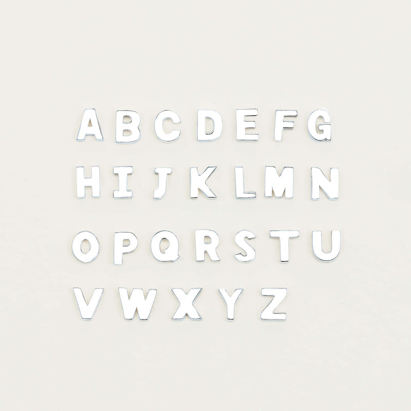 Sterling Silver Noted Letter - Necklace - Walker & Hall