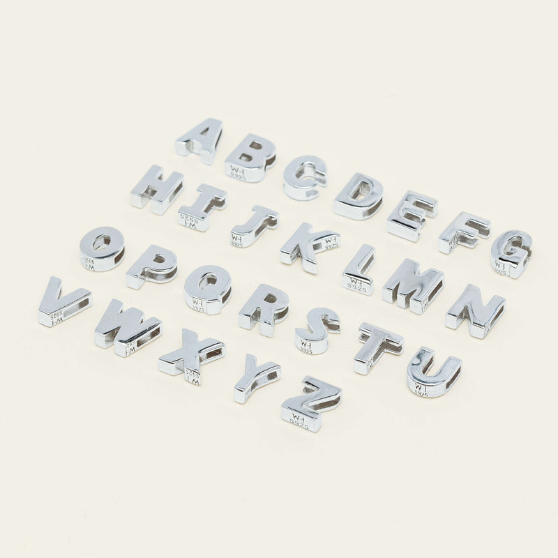 Sterling Silver Noted Letter - Necklace - Walker & Hall