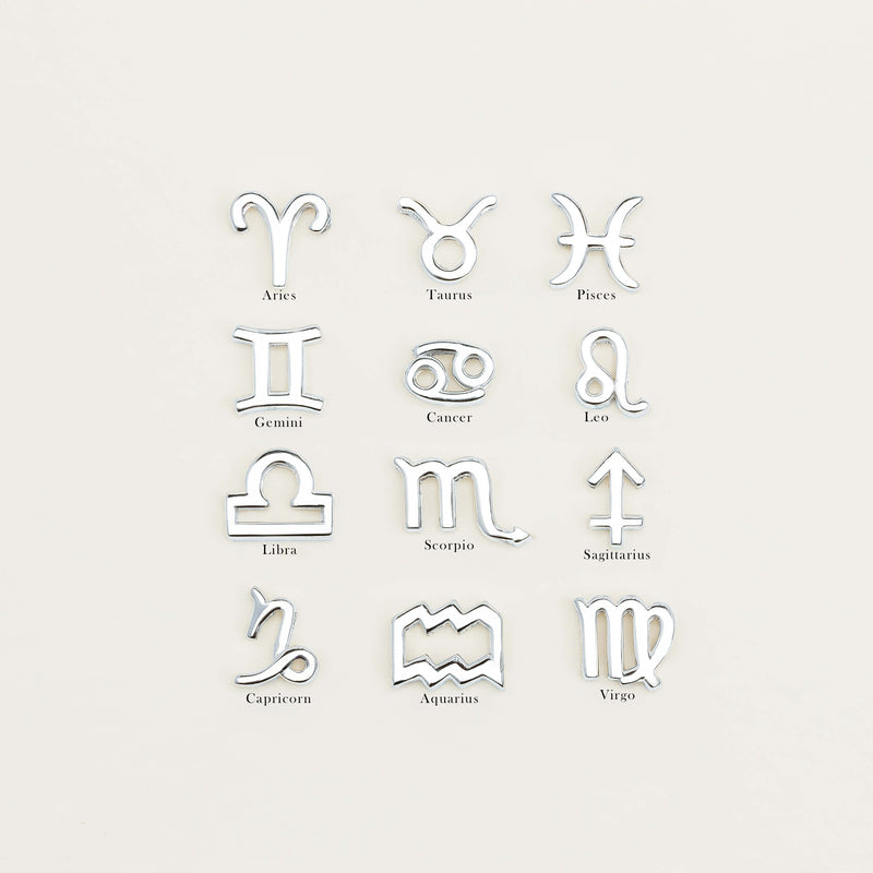 Sterling Silver Noted Zodiac - Necklace - Walker & Hall