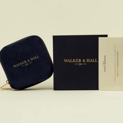 Travel Pouch & Gold Polishing Cloth Gift Set - Jewellery Case - Walker & Hall