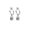 Stolen Girlfriends Club Shield Anchor Earrings - Sterling Silver-Earrings-Walker & Hall