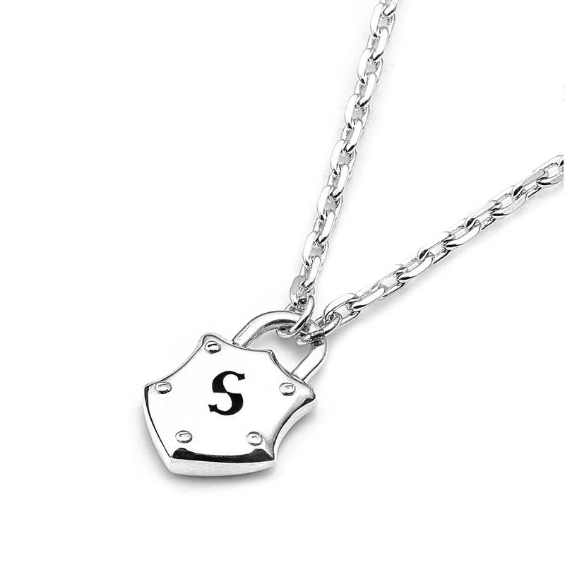 Stolen Girlfriends Club Shield Necklace - Sterling Silver-Necklace-Walker & Hall
