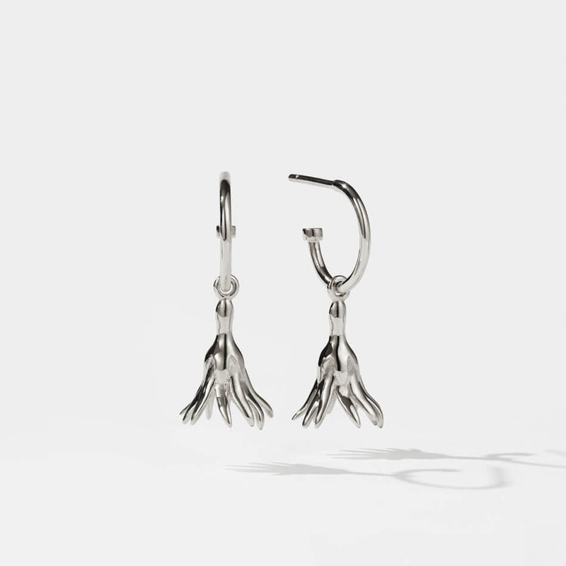 Meadowlark Magda Signature Hoop Earrings - Sterling Silver-Earrings-Walker & Hall
