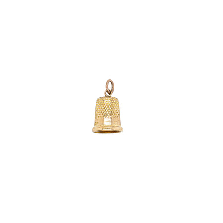 Deja Vu 9ct Yellow Gold Thimble Charm - Necklace - Walker & Hall