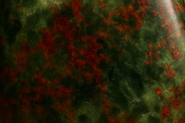 Close up of Totoweka Pounamu Greenstone