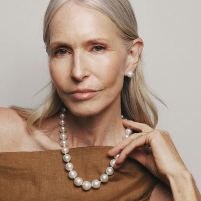 9ct Yellow Gold South Sea Pearl Strand-Necklace-Walker & Hall