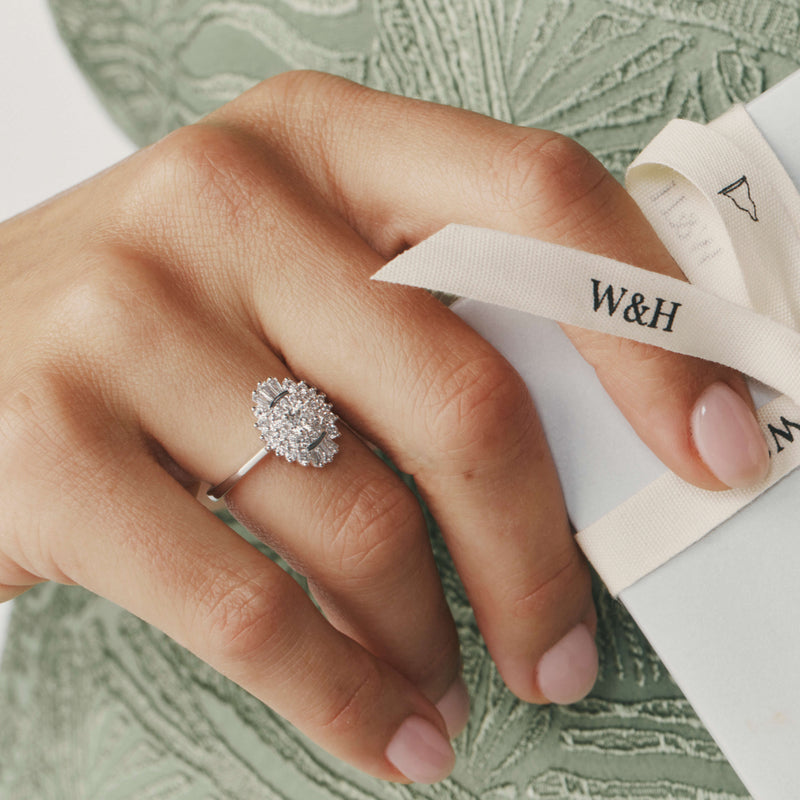 18ct White Gold .30ct Diamond Kira Ring-Ring-Walker & Hall