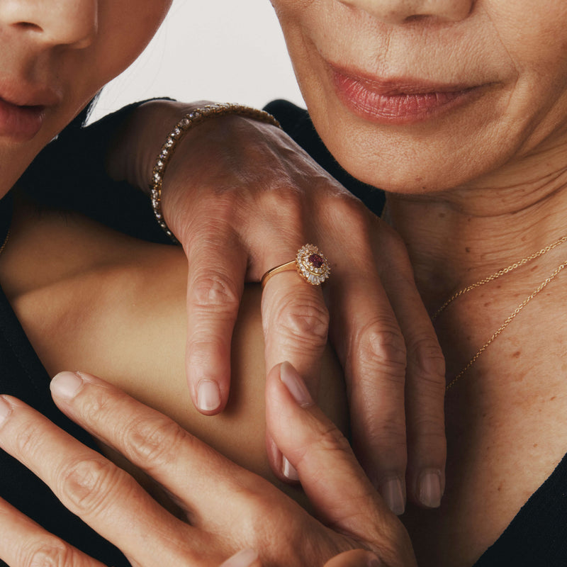 18ct Yellow Gold .54ct Ruby & Diamond Kira Ring-Ring-Walker & Hall