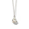 Meadowlark Anemone Pearl Chain Necklace - Sterling Silver-Necklace-Walker & Hall