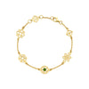 Zoe & Morgan Aura Bracelet - Gold Vermeil & Chrome Diopside-Bracelet-Walker & Hall