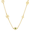 Zoe & Morgan Aura Necklace - Gold Vermeil & Chrome Diopside-Necklace-Walker & Hall