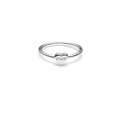 Stolen Girlfriends Club Baby Stolen Heart Ring - Sterling Silver-Ring-Walker & Hall