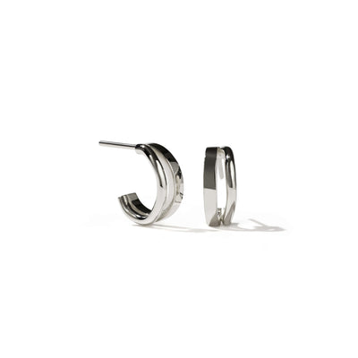 Meadowlark Small Bliss Hoop Earrings - Sterling Silver-Earrings-Walker & Hall