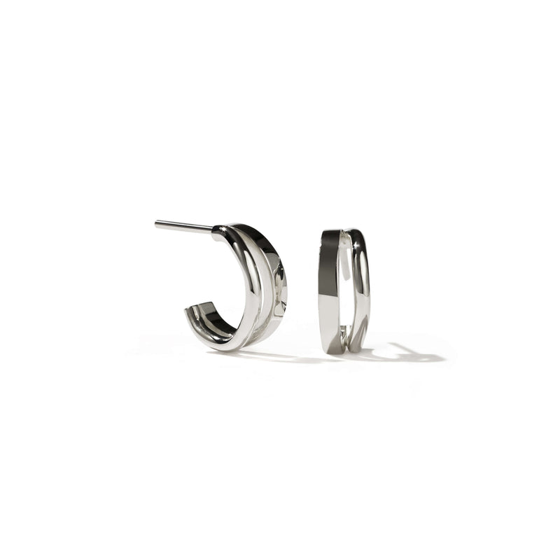 Meadowlark Small Bliss Hoop Earrings - Sterling Silver-Earrings-Walker & Hall