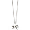 Meadowlark Bow Charm Necklace - Sterling Silver-Necklace-Walker & Hall
