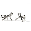 Meadowlark Bow Earrings - Sterling Silver-Earrings-Walker & Hall