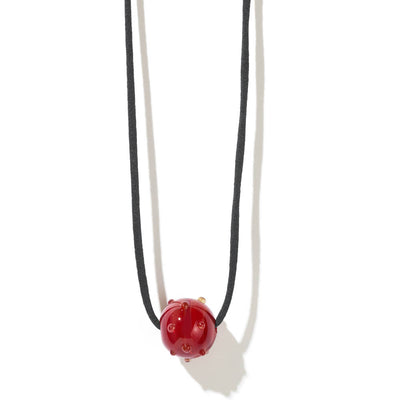 Meadowlark Bubble Glass Necklace - 9ct Yellow Gold-Necklace-Walker & Hall