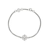 Zoe & Morgan Centred Bracelet - Sterling Silver & White Zircon-Bracelet-Walker & Hall