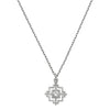 Zoe & Morgan Centred Necklace - Sterling Silver & White Zircon-Necklace-Walker & Hall