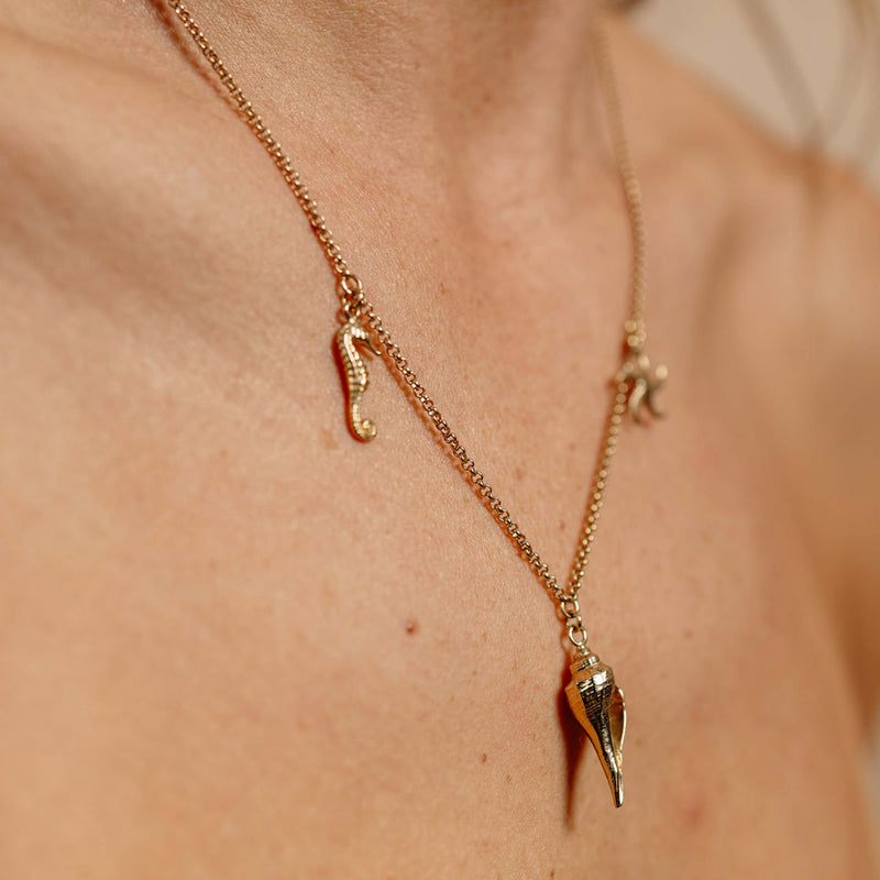 Zoe & Morgan Charmed By The Sea Necklace - Gold Vermeil - Necklace - Walker & Hall
