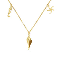 Zoe & Morgan Charmed By The Sea Necklace - Gold Vermeil - Necklace - Walker & Hall