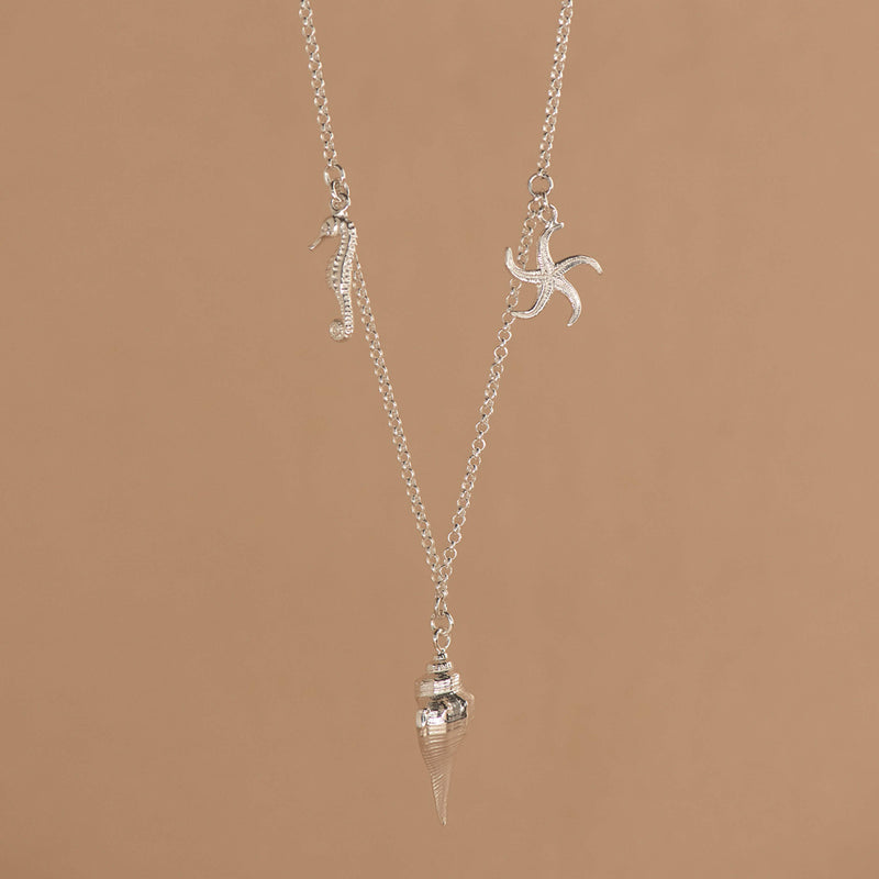 Zoe & Morgan Charmed By The Sea Necklace - Sterling Silver - Necklace - Walker & Hall