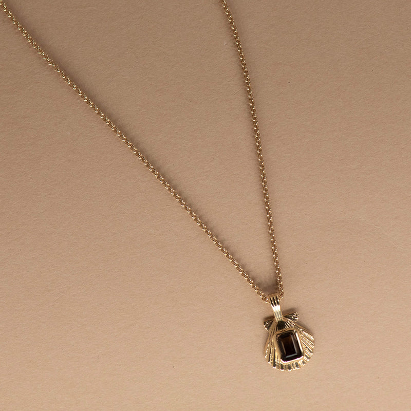 Zoe & Morgan Cordelia Necklace - Gold Vermeil & Smoky Quartz - Necklace - Walker & Hall