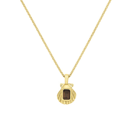 Zoe & Morgan Cordelia Necklace - Gold Vermeil & Smoky Quartz - Necklace - Walker & Hall