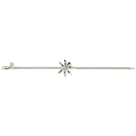 Meadowlark Daisy Charm Bracelet - Sterling Silver-Bracelet-Walker & Hall