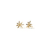 Meadowlark Small Daisy Stud Earrings - Gold Plated-Earrings-Walker & Hall