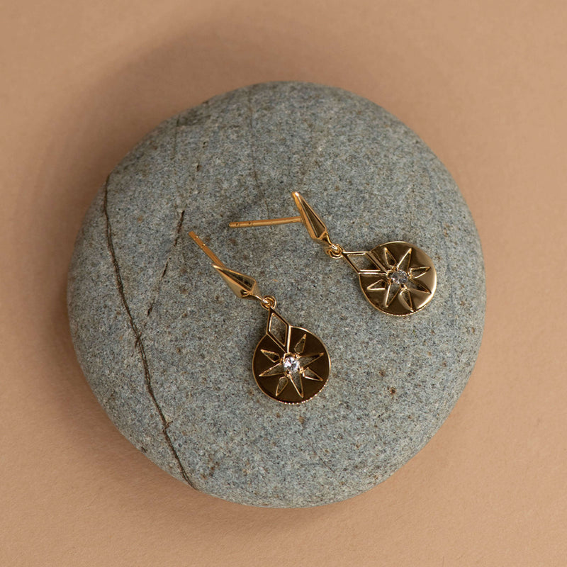 Zoe & Morgan x Walker & Hall Eclipse Earrings - Gold Vermeil - Earrings - Walker & Hall