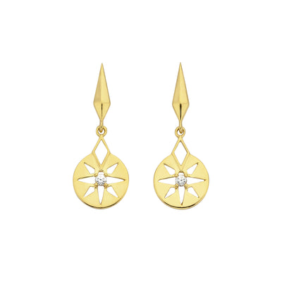 Zoe & Morgan x Walker & Hall Eclipse Earrings - Gold Vermeil - Earrings - Walker & Hall