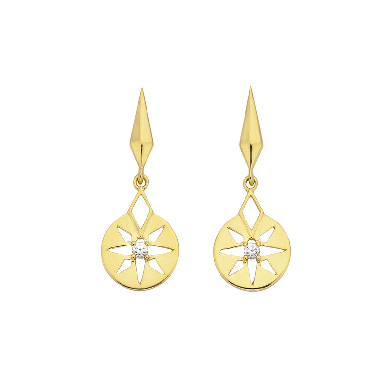 Zoe & Morgan x Walker & Hall Eclipse Earrings - Gold Vermeil - Earrings - Walker & Hall