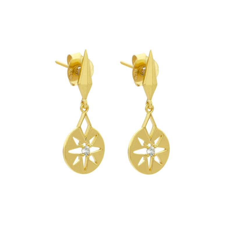 Zoe & Morgan x Walker & Hall Eclipse Earrings - Gold Vermeil - Earrings - Walker & Hall