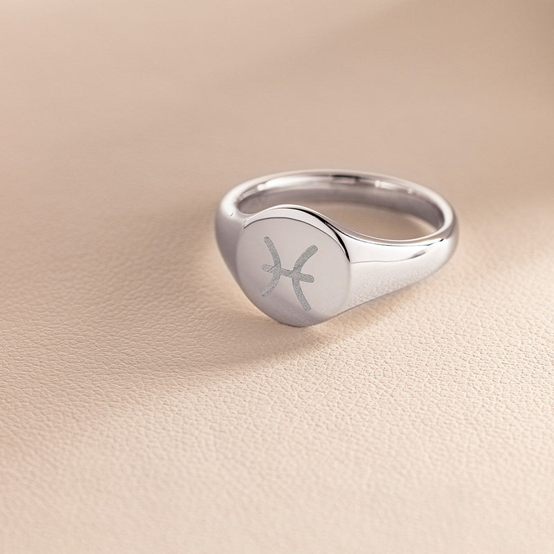 Sterling Silver Classic Signet Ring-Ring-Walker & Hall