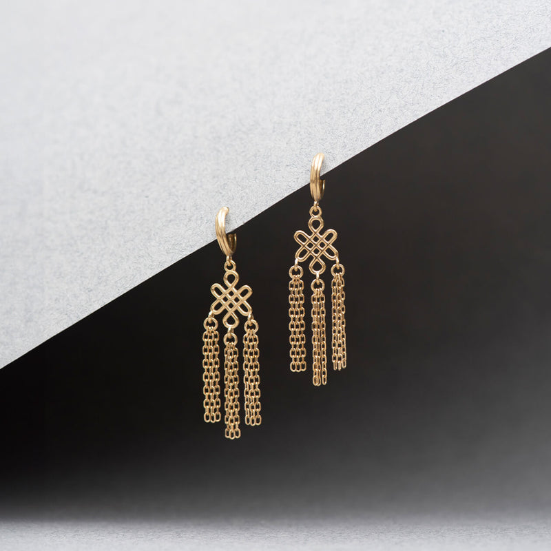 Zoe & Morgan Ether Earrings - Gold Vermeil-Earrings-Walker & Hall
