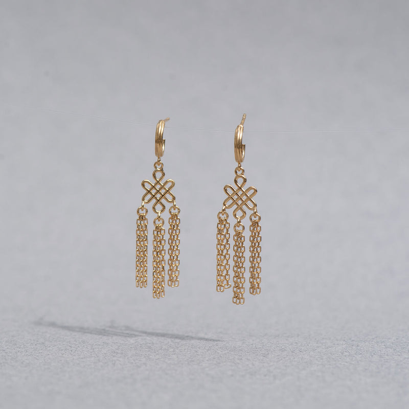 Zoe & Morgan Ether Earrings - Gold Vermeil-Earrings-Walker & Hall