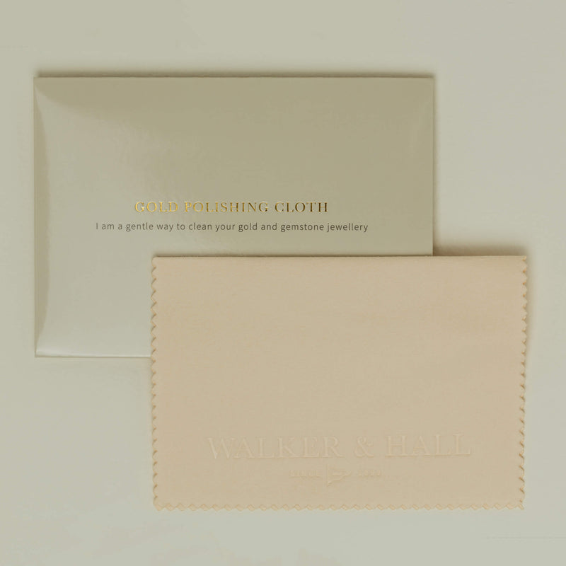 Travel Pouch & Gold Polishing Cloth Gift Set - Jewellery Case - Walker & Hall