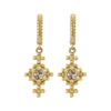 Zoe & Morgan Indie Earrings - Gold Vermeil & Peach Zircon-Earrings-Walker & Hall