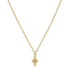 Zoe & Morgan Indie Necklace - Gold Vermeil & Peach Zircon-Necklace-Walker & Hall