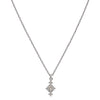 Zoe & Morgan Indie Necklace - Sterling Silver & Peach Zircon-Necklace-Walker & Hall