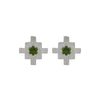 Zoe & Morgan Inka Earrings - Sterling Silver & Chrome Diopside-Earrings-Walker & Hall