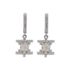 Zoe & Morgan Inti Earrings - Sterling Silver & Peach Zircon-Earrings-Walker & Hall