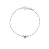 Zoe & Morgan Kind Heart Bracelet - Sterling Silver & Chrome Diopside-Bracelet-Walker & Hall