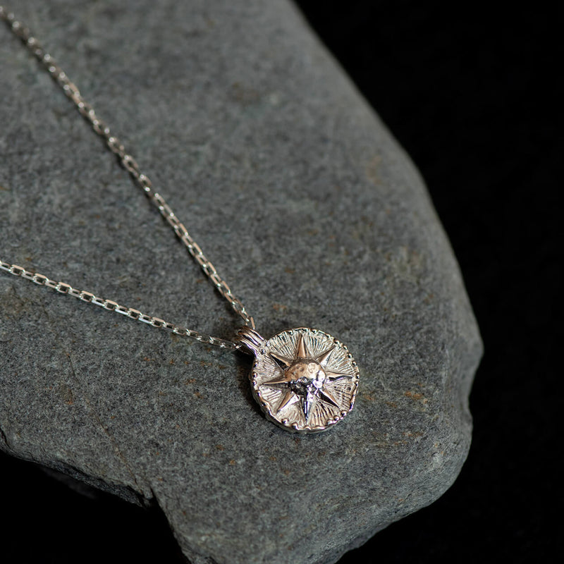 Zoe & Morgan Let the Sun Shine in Necklace - Sterling Silver-Necklace-Walker & Hall