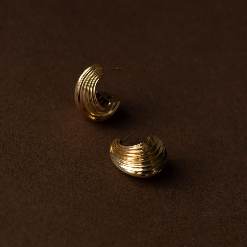 Zoe & Morgan x Walker & Hall Lucia Hoop Earrings - Gold Vermeil-Earrings-Walker & Hall